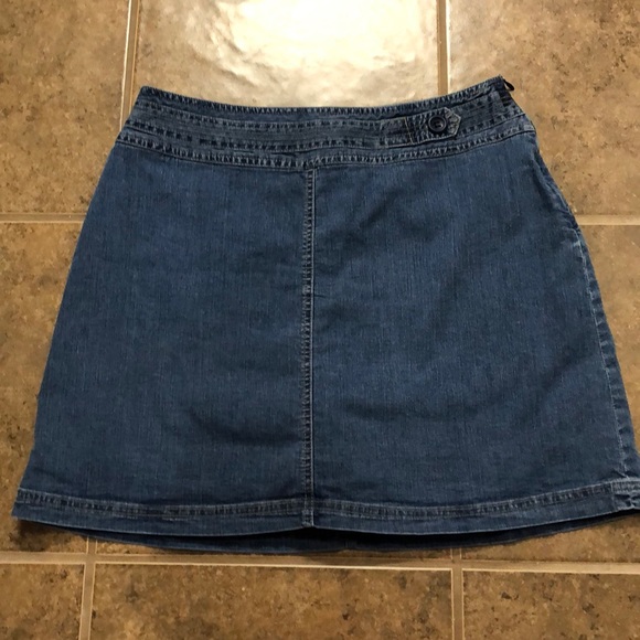 St Johns Bay Stretch Size Skort Denim 